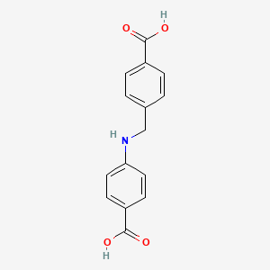 molecular formula C15H13NO4 B8419289 N-(4-carboxybenzyl)-N-(4-carboxyphenyl)amine 