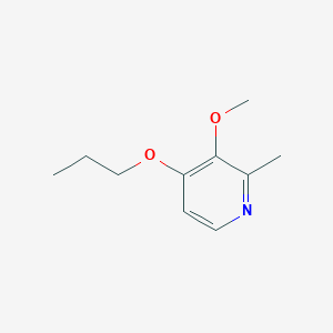 molecular formula C10H15NO2 B8419331 3-Methoxy-2-methyl-4-propoxypyridine 