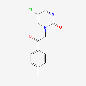 5-Chloro-1-(4-methylphenacyl)pyrimidin-2-one