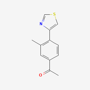 1-[3-Methyl-4-(1,3-thiazol-4-yl)phenyl]-1-ethanone