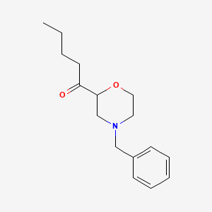 1-(4-Benzyl-morpholin-2-yl)-pentan-1-one