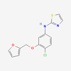 2-Thiazolamine, N-[4-chloro-3-(2-furanylmethoxy)phenyl]-