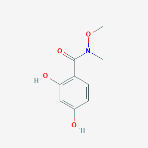 2,4-dihydroxy-N-methoxy-N-methyl-benzamide