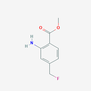 2-Amino-4-fluoromethyl-benzoic acid methyl ester