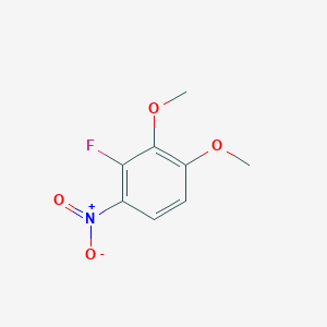 molecular formula C8H8FNO4 B8419553 2-Fluoro-3,4-dimethoxy-1-nitrobenzene 