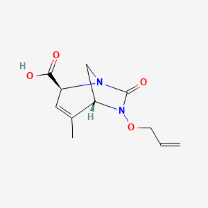 (2S,5R)-4-methyl-7-oxo-6-(prop-2-en-1-yloxy)-1,6-diazabicyclo[3.2.1]oct-3-ene-2-carboxylicacid