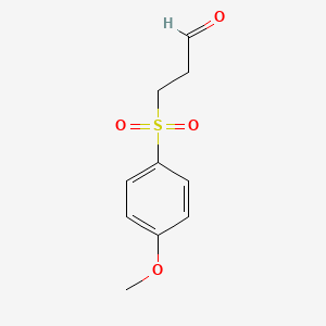 3-[(4-Methoxyphenyl)sulfonyl]propan-1-al