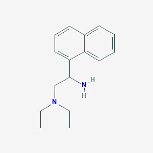 molecular formula C16H22N2 B8419625 N',N'-diethyl-1-naphthalen-1-ylethane-1,2-diamine 