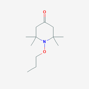 molecular formula C12H23NO2 B8419626 N-Propoxy-4-oxo-2,2,6,6-tetramethylpiperidine 