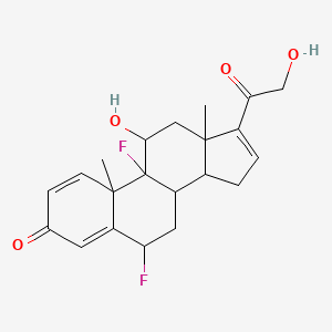molecular formula C21H24F2O4 B8419833 6alpha,9alpha-Difluoro-11beta,21-dihydroxy-pregna-1,4,16-triene-3,20-dione 