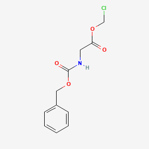 molecular formula C11H12ClNO4 B8419843 Chloromethyl 2-(benzyloxycarbonylamino)acetate 