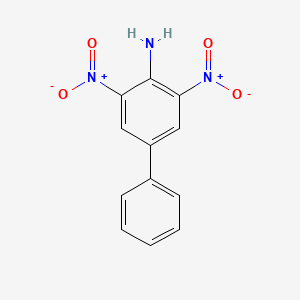 molecular formula C12H9N3O4 B8419867 3,5-Dinitrobiphenyl-4-amine 