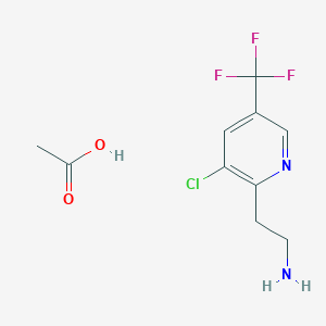2-[3-Chloro-5-(trifluoromethyl)-2-pyridinyl]ethanamine acetate