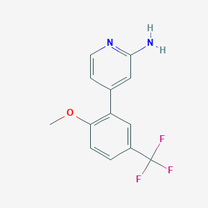 2-Pyridinamine, 4-[2-methoxy-5-(trifluoromethyl)phenyl]-