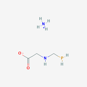 Azanium;2-(phosphanylmethylamino)acetate