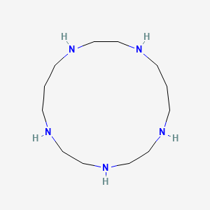 molecular formula C12H29N5 B8419928 1,4,7,11,14-Pentaazacycloheptadecane 