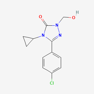 5-(4-Chlorophenyl)-4-cyclopropyl-2-(hydroxymethyl)-2,4-dihydro-3H-1,2,4-triazol-3-one