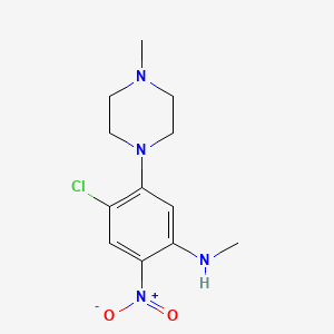 4-Chloro-5-(4-methyl-piperazin-1-yl)-2-nitro-N-methyl-aniline