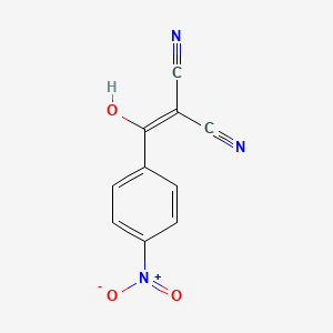 molecular formula C10H5N3O3 B8419964 2-[Hydroxy(4-nitrophenyl)methylene]malononitrile 
