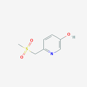 6-[(Methylsulfonyl)methyl]pyridin-3-ol
