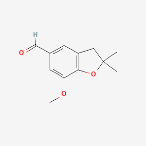 2,3-Dihydro-7-methoxy-2,2-dimethyl-5-benzofurancarboxaldehyde