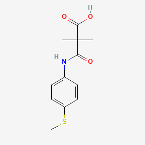 N-(4-methylthiophenyl)-2,2-dimethylmalonamic acid