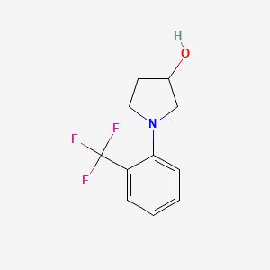 1-[2-(Trifluoromethyl)phenyl]pyrrolidin-3-ol