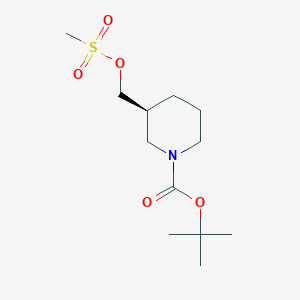 (S)-tert-butyl 3-((methylsulfonyloxy)methyl)piperidine-1-carboxylate