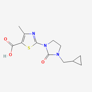 2-(3-(Cyclopropylmethyl)-2-oxoimidazolidin-1-yl)-4-methylthiazole-5-carboxylic acid
