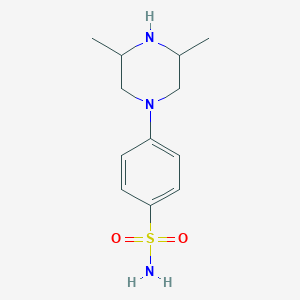 molecular formula C12H19N3O2S B8420085 4-(3,5-Dimethylpiperazin-1-yl)benzenesulfonamide 