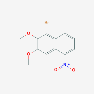 molecular formula C12H10BrNO4 B8420121 1-Bromo-2,3-dimethoxy-5-nitronaphthalene 