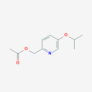 molecular formula C11H15NO3 B8420123 [5-(1-Methylethoxy)pyridin-2-yl]methyl acetate 