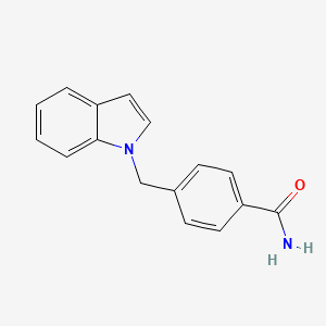 4-((1H-Indol-1-yl)methyl)benzamide