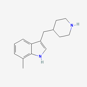 molecular formula C15H20N2 B8420181 4-[(7-Methyl-3-indolyl)-methyl]-piperidine 