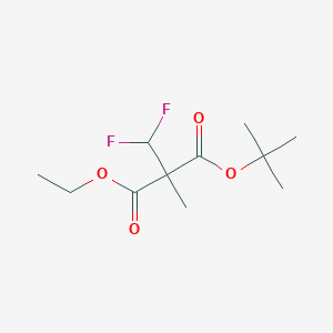 Tert-butyl 2-difluoromethyl-2-carbethoxypropionate