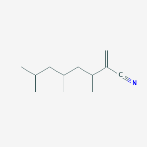 molecular formula C12H21N B8420185 2-Methylene-3,5,7-trimethyloctanenitrile 