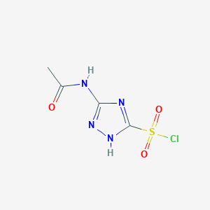 5-Acetylamino-3-chlorosulfonyl-1,2,4-triazole