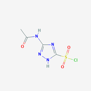 5-acetamido-4H-1,2,4-triazole-3-sulfonyl chloride