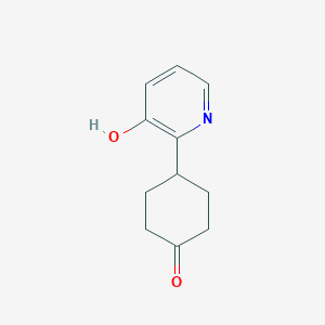 molecular formula C11H13NO2 B8420268 4-(3-Hydroxy-pyridin-2-yl)-cyclohexanone 