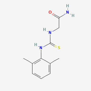 molecular formula C11H15N3OS B8420390 2-[3-(2,6-Dimethylphenyl)-thioureido]-acetamide 