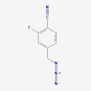 molecular formula C8H5FN4 B8420454 4-Azidomethyl-2-fluorobenzonitrile CAS No. 368426-76-0