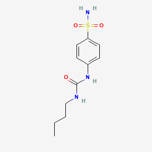 molecular formula C11H17N3O3S B8420456 N-butyl-N'-(4-sulphamoylphenyl) urea 