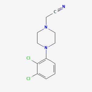 molecular formula C12H13Cl2N3 B8420464 4-(2,3-Dichlorophenyl)-1-piperazineacetonitrile 
