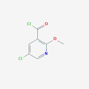 molecular formula C7H5Cl2NO2 B8420492 5-Chloro-2-methoxynicotinoyl chloride CAS No. 54916-67-5