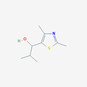 molecular formula C9H15NOS B8420539 1-(2,4-Dimethylthiazol-5-yl)-2-methylpropan-1-ol 