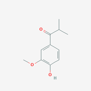 molecular formula C11H14O3 B8420551 4'-Hydroxy-3'-methoxy-2-methyl-propiophenone CAS No. 14046-53-8