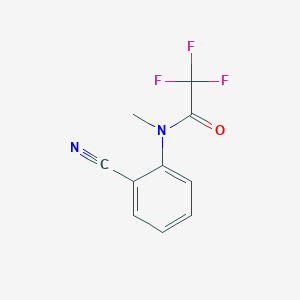 molecular formula C10H7F3N2O B8420561 N-(2-Cyanophenyl)-2,2,2-trifluoro-N-methylacetamide 