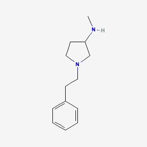 molecular formula C13H20N2 B8420583 N-Methyl-1-phenethylpyrrolidin-3-amine 