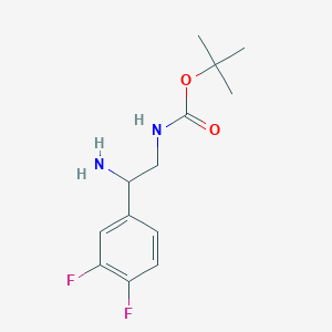 rac-tert-Butyl [2-amino-2-(3,4-difluorophenyl)ethyl]carbamate