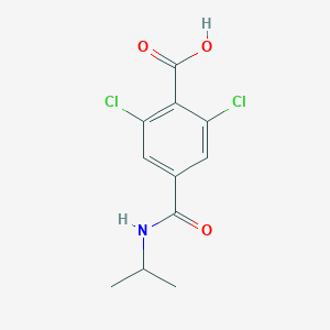 2,6-Dichloro-4-[(propan-2-yl)carbamoyl]benzoic acid